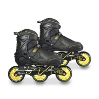 Patines En Linea Semiprofesional Talla L (De 39 A 42) Speed Pro Amarillo Qmax