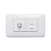 Toma Televisión + Teléfono Vcp Electric Ws161-Tv+Tel