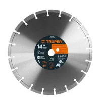 Disco Diamantado 14" de Cortadora Piso Ladrillo y Concreto
