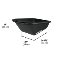 Carretilla O Buggy Antipinchazo Capacidad 142 L