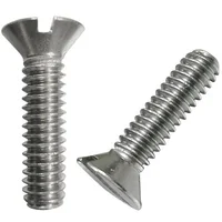 Tornillo  Estufa Avellanada Inoxidable 1/4X3/4 2 Unidades Fixser