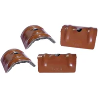 Arandela Curva 6.5Mm Cafe 4 Undidades Fixser
