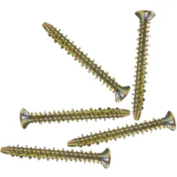 Tornillo Cabeza Plana Punta Espada # 10 X 1" Irizado (5U)