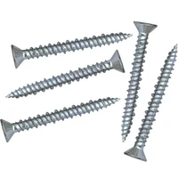 Tornillo Cabeza Plana Punta Aguda Zincado # 7 X 1-1/2" (5U)