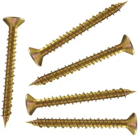 Tornillo Cabeza Plana Punta Espada Irizado # 7 X 1" (5U)
