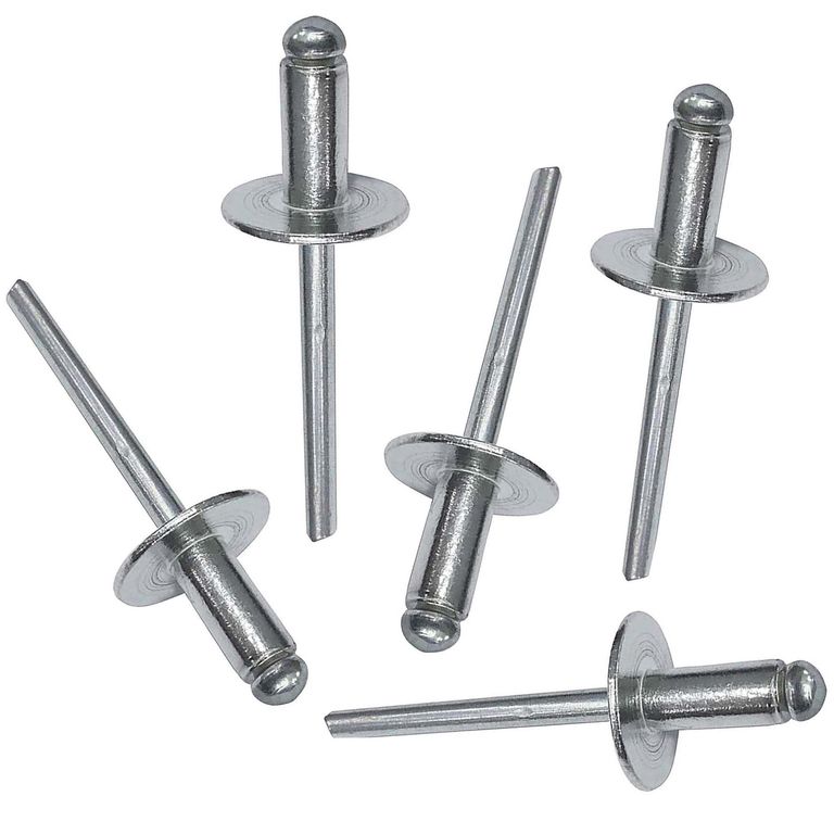 Pack De 200 Remaches Pop Ciegos Plegables 4.8x20 Mm - Marca BULBEX, Tipo Suave, Divididos