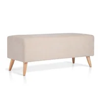 Puff Banco Otomano Liso Beige