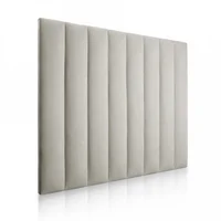 Cabecero Paneles Cama Doble - Gris Plata
