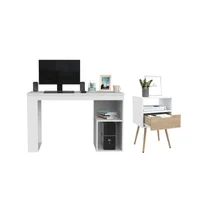 Combo Oficina Greko Escritorio + Mesa de Noche
