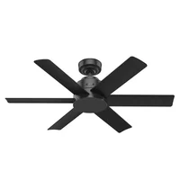 Ventilador De Techo Decorativo Sin Luz 6 Aspas 4467 CFM Negro Hunter Fan