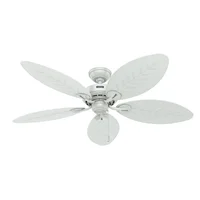 Ventilador De Techo Decorativo Sin Luz 5 Aspas 5314 CFM Blanco Hunter Fan