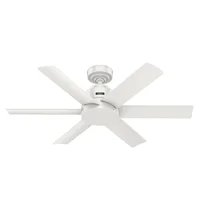Ventilador De Techo Decorativo Sin Luz 6 Aspas 4467 CFM Blanco Hunter Fan