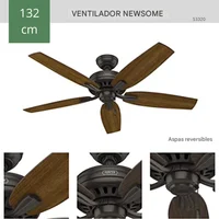 Ventilador De Techo Decorativo Sin Luz 5 Aspas 4335 CFM Hunter Fan