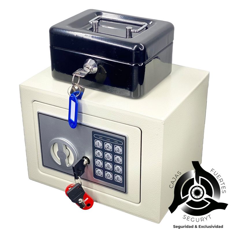 Cajas Fuertes Con Llave VEVOR Caja Fuerte Digital De 34 L Caja