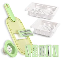 Combo Rallador Cocina 6 en 1 + Kit X2 Organizador Nevera