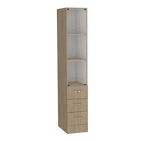 Organizador De Baño 173X30X45Cm Beige Y Blanco