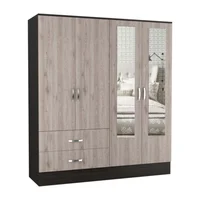 Closet Quiles 180X160X49Cm Gris oscuro 4 Puertas