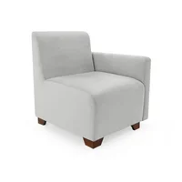 Poltrona Girona con Brazo Izquierdo 80X70X73 Plata