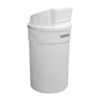 Caneca Plástica 208L Blanco Con Tapa Capucha