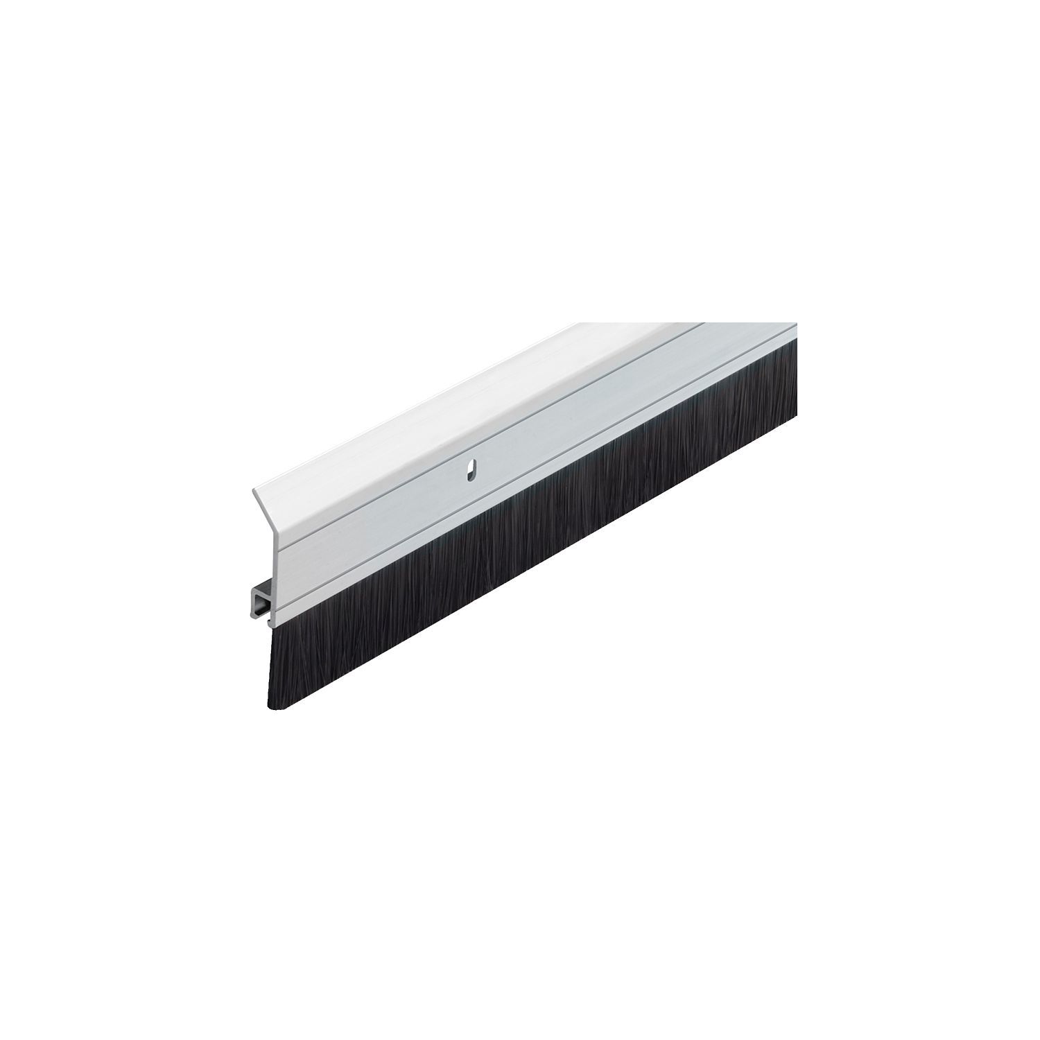 Burlete Puerta Pvc Marron Con Cepillo 1metro - Materiales Moris