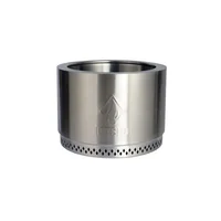 Fogón De Madera Hot Shot Fire Pit Cilindro Acero Inoxidable