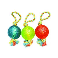 Juguete Para Perro Pelota de 12.70 cm Con Soga