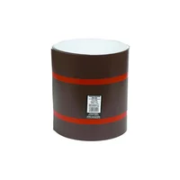 Bobina de Moldura de Aluminio Blanco / Marrón 25.40 cm X 15.24 M