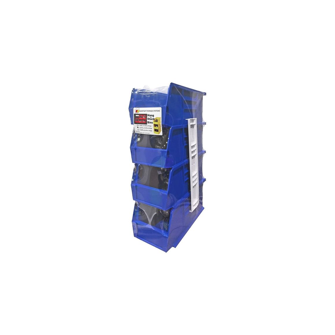 Cesto para Almacemaniento para Apilar y Colgar Color Azul Mediano X 4 ...