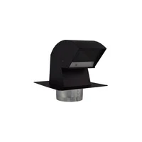 Tapa para Extractor/Ventilación de Techo Color Negro X 15.24 cm