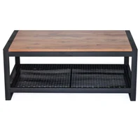 Mesa de Centro Dakota Malla 100X60X40 en Acero Negro