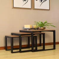 Mesa Auxiliar Kenia Juego X3 Mesas de 50X50X55cm
