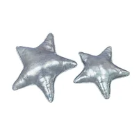 Cojín Decorativo Navideño Estrella x2 - Plateado