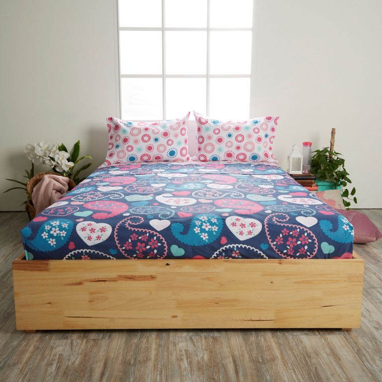 Juego Cama Doble 150 Hilos 50/50 Sweety DISTRIHOGAR