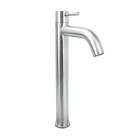 Grifería Lavamanos Agua Fria Acero Inoxidable Consumo 10 l/min