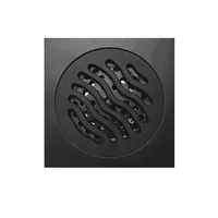 Rejilla Cuadrada Ola Negro Bronce Antirretorno