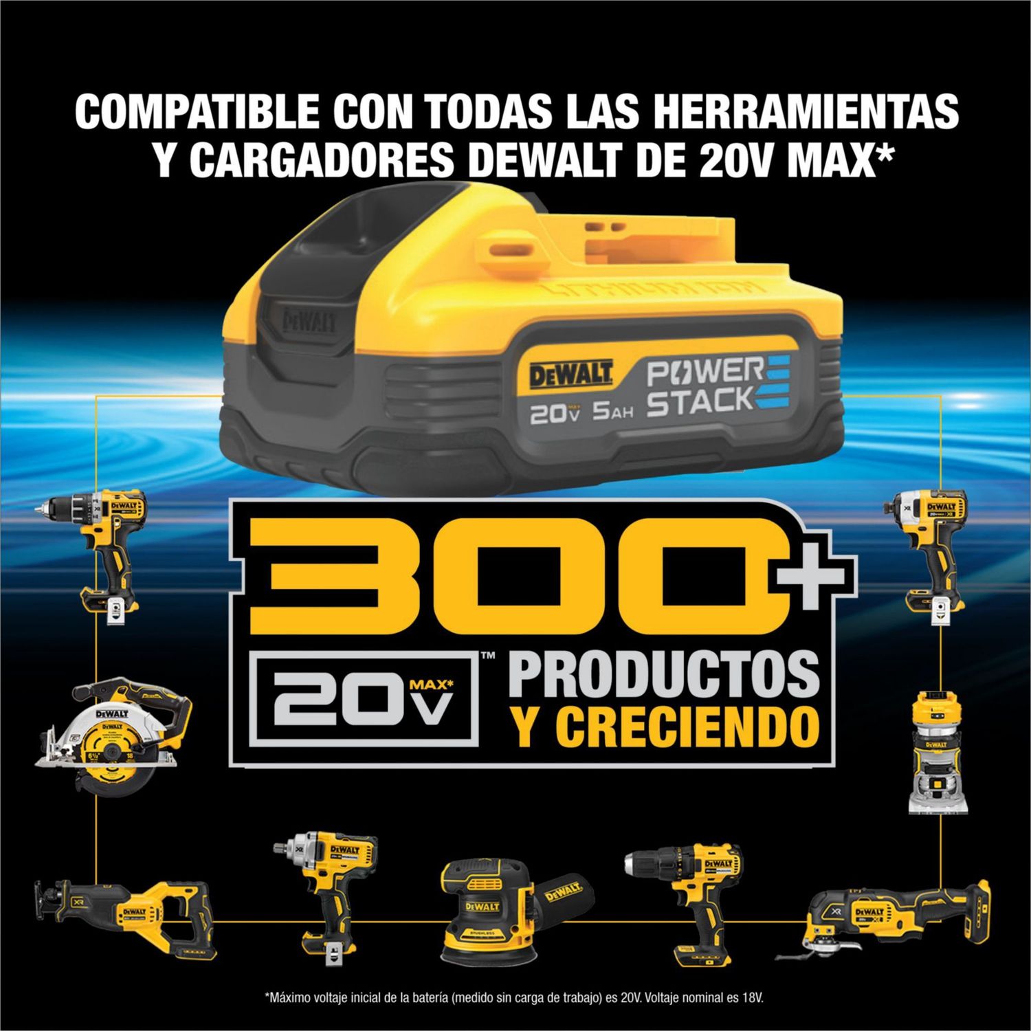 20V Max* Batería Power Stack 5Ah - Homecenter.com.co