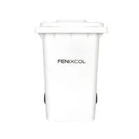 Contenedor Con Ruedas Plástica 240L Blanco Cb02Fx-F
