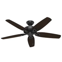 Ventilador De Techo Decorativo Sin Luz 5 Aspas 4416 CFM Negro Hunter Fan