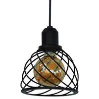 Lámpara Colgante Dosel 1 Luz E27 Negro Producto Certificado