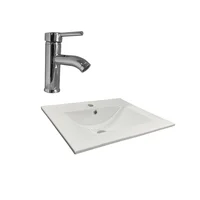Kit Lavamanos Incrustar Farzi 50X46+Grifería