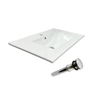Kit lavamanos incrustar farzi 80x46+desague