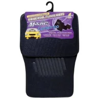 Alfombra Contempo Negro 4 Piezas Negro