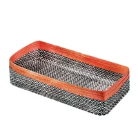 Canasta Rectangular Caña Flecha 34x7x23.5 cm Café Just Home Collection