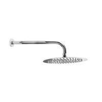 Regadera Ducha 20 Cms Redonda Acero Inoxidable+Brazo Ducha Redondo