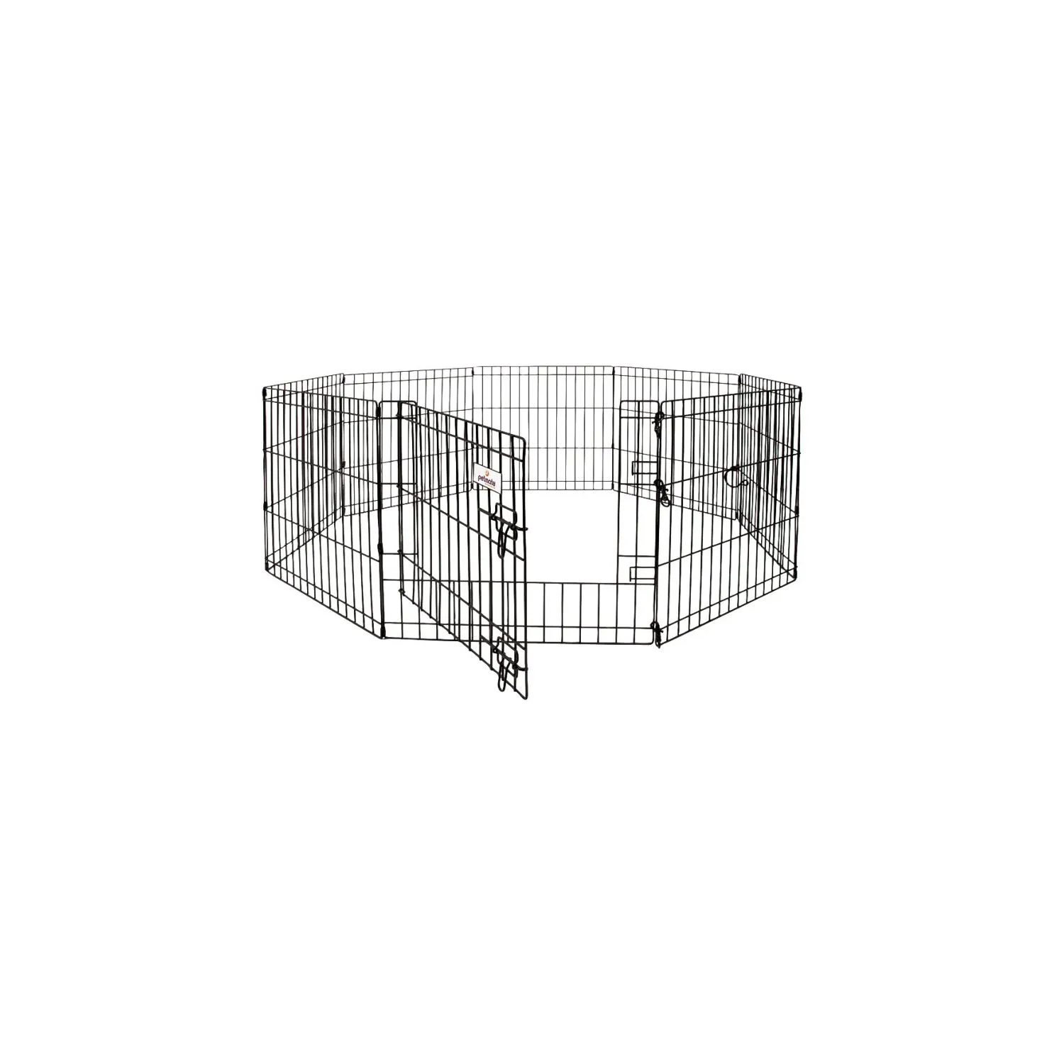 Cercado De Ejercicio Petmate Con Puerta Para Mascotas De 488 cm En Negro