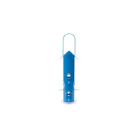 Comedero Tipo Tubo de Metal Azul con 8 Puertos Capacidad de 0.34Kg