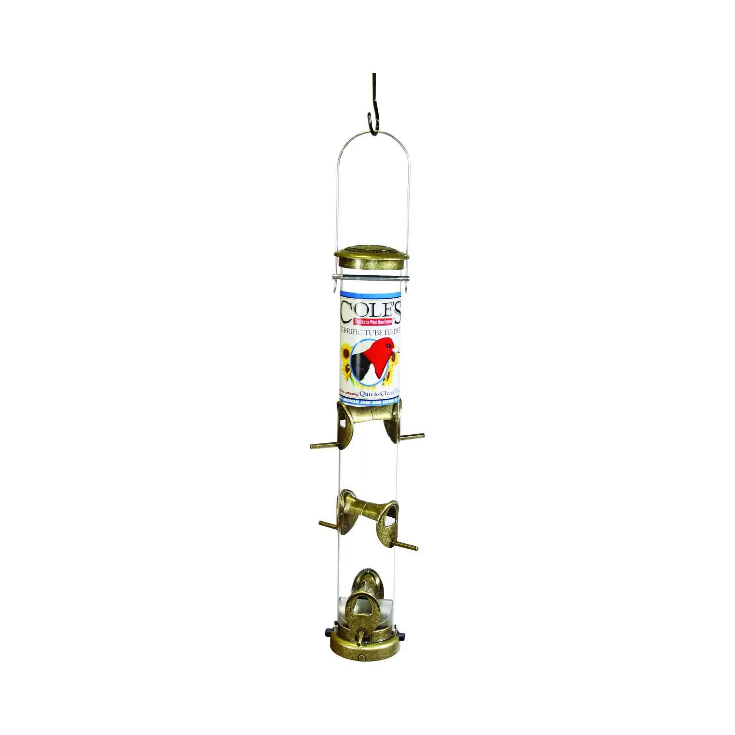 Tubo Comedero para Aves Silvestres con 6 Puertos