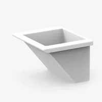 Matera Plástica Arremate 28.5X26X19.3Cm Blanco Incluye Soporte