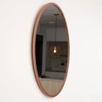 Espejo Redondo 80 Cm Oro Rosa