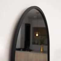Espejo Redondo 80 Cm Negro